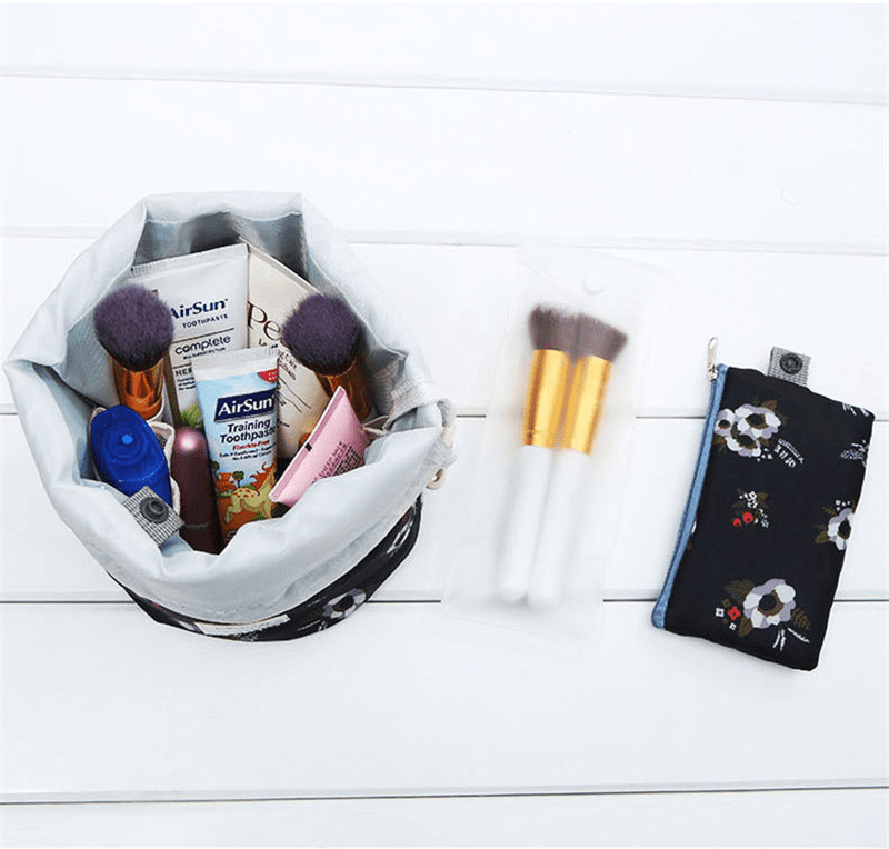 Portable 3-Piece Cosmetic Bag Set – Waterproof Travel Organizer