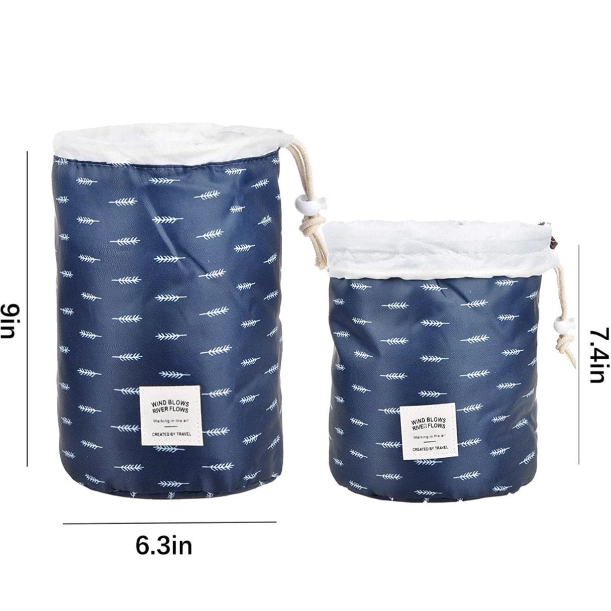 Portable 3-Piece Cosmetic Bag Set – Waterproof Travel Organizer