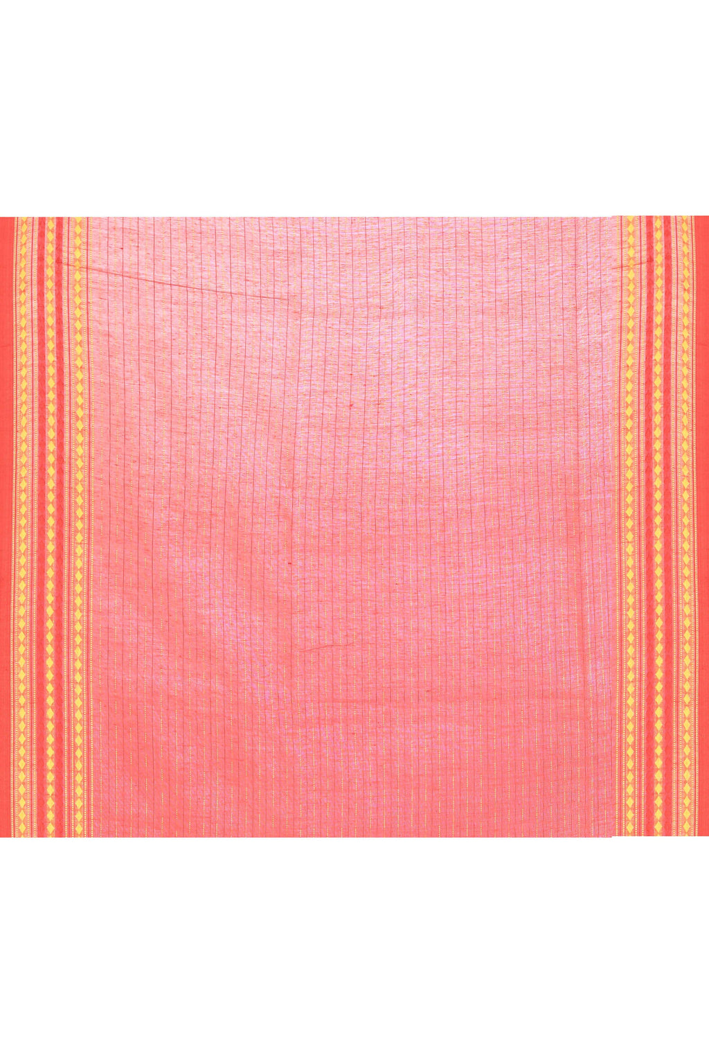 White Embellished Cotton Blend Jamdani Saree