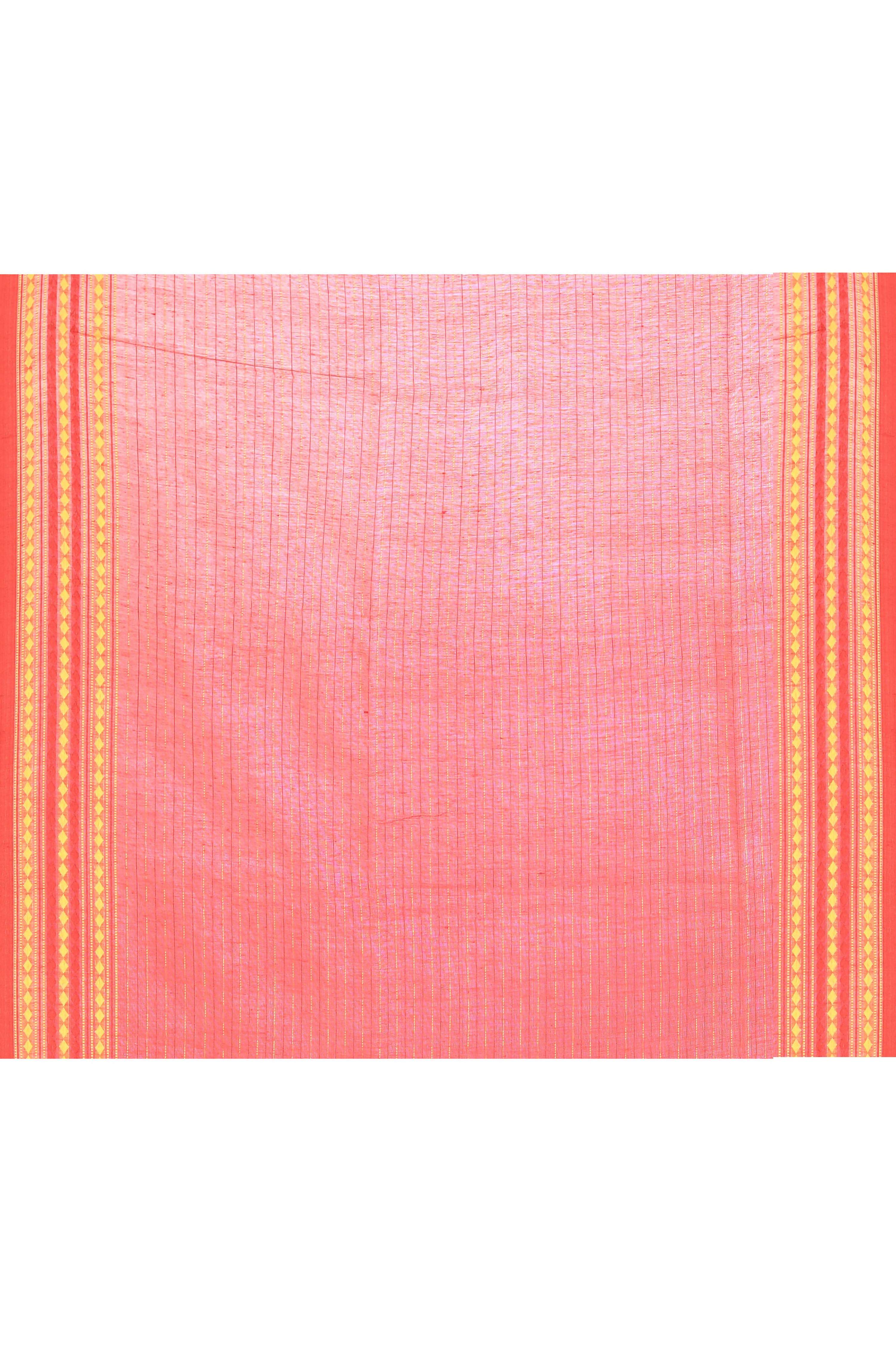 White Embellished Cotton Blend Jamdani Saree