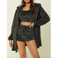 3-Piece Plush Winter Hooded Set