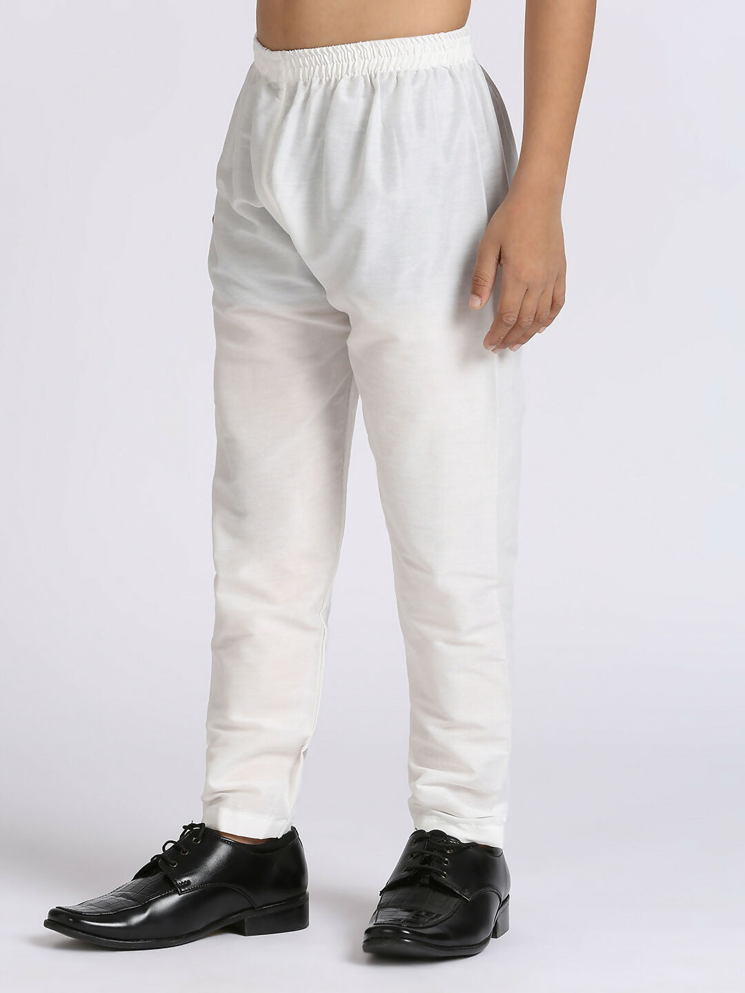 Boys Blue Silk Kurta Pyjama Set with Sequence Embroidery