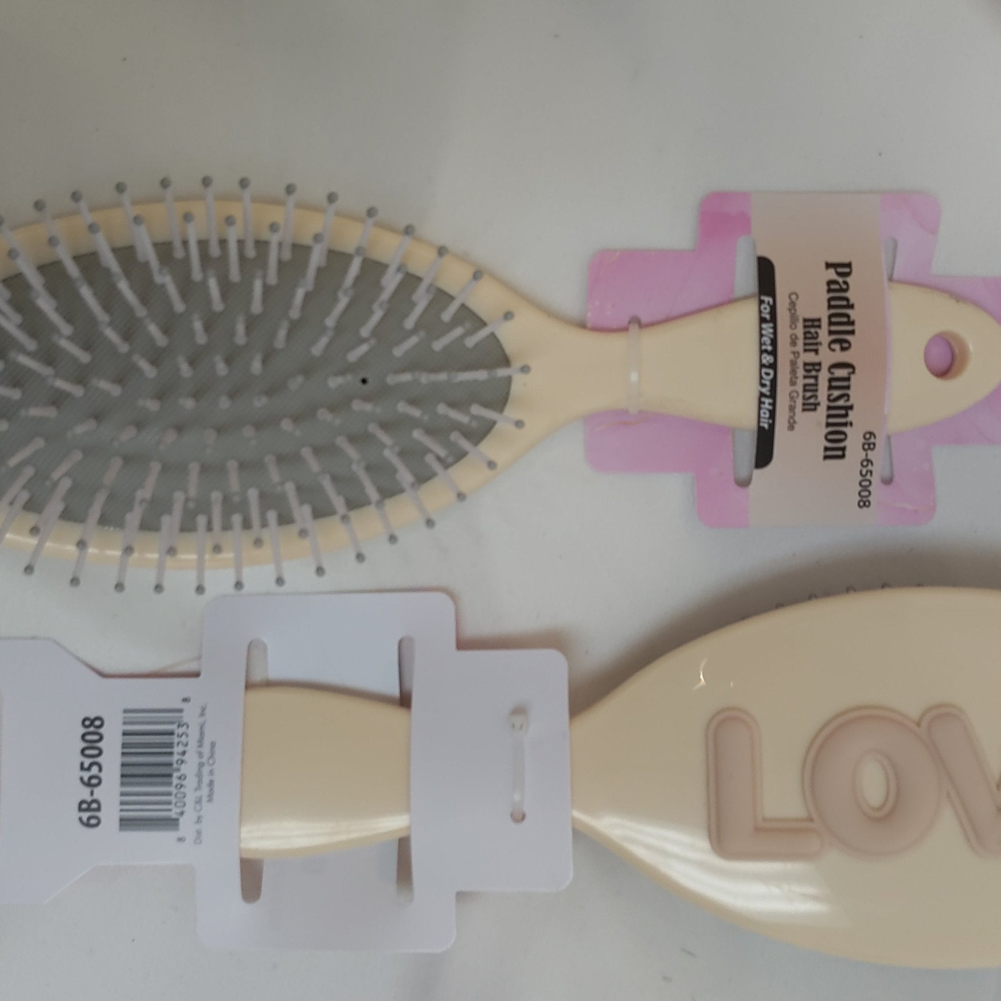 Cushioned paddle hair brush for detangling and smoothing all hair types