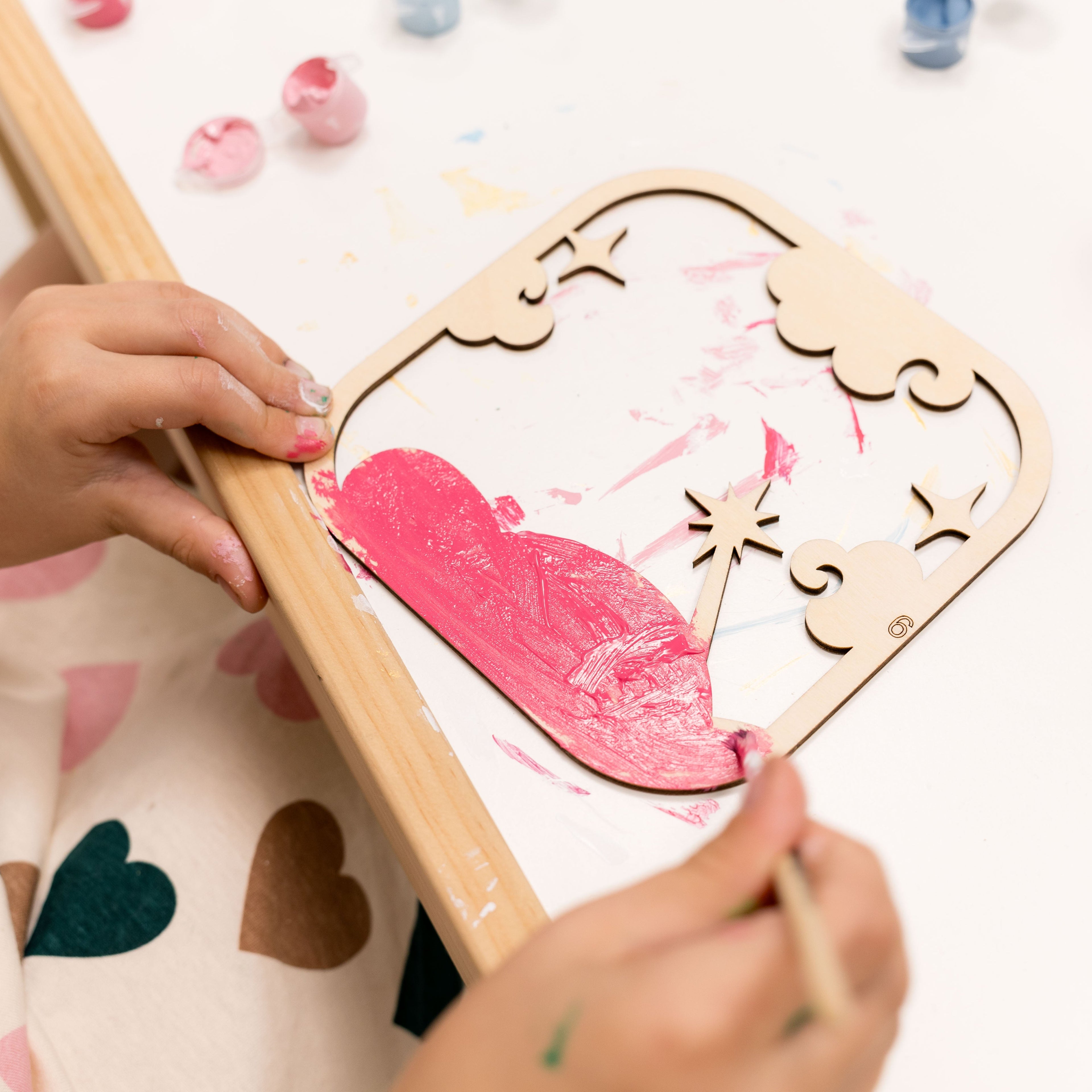 3D DIY Wood Painting Kit for Kids - Unicorn Educational Craft Set