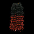 Collection of Kanekalon Deep Wave hair extensions in vibrant colors