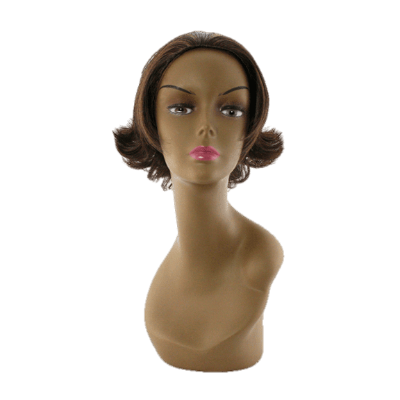 Collection of various wig styles from Pallet #118 including strawberry blonde and brunette shades
