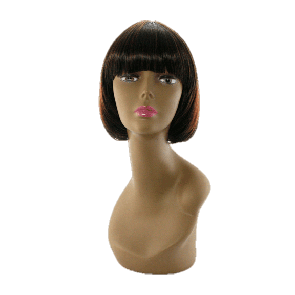 Bulk Lot of Modern Wigs - Brown and Auburn Multi-Tonal Styles