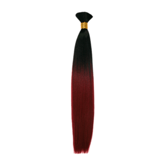 Glamorous variety lot of black, red, and brown hair extensions