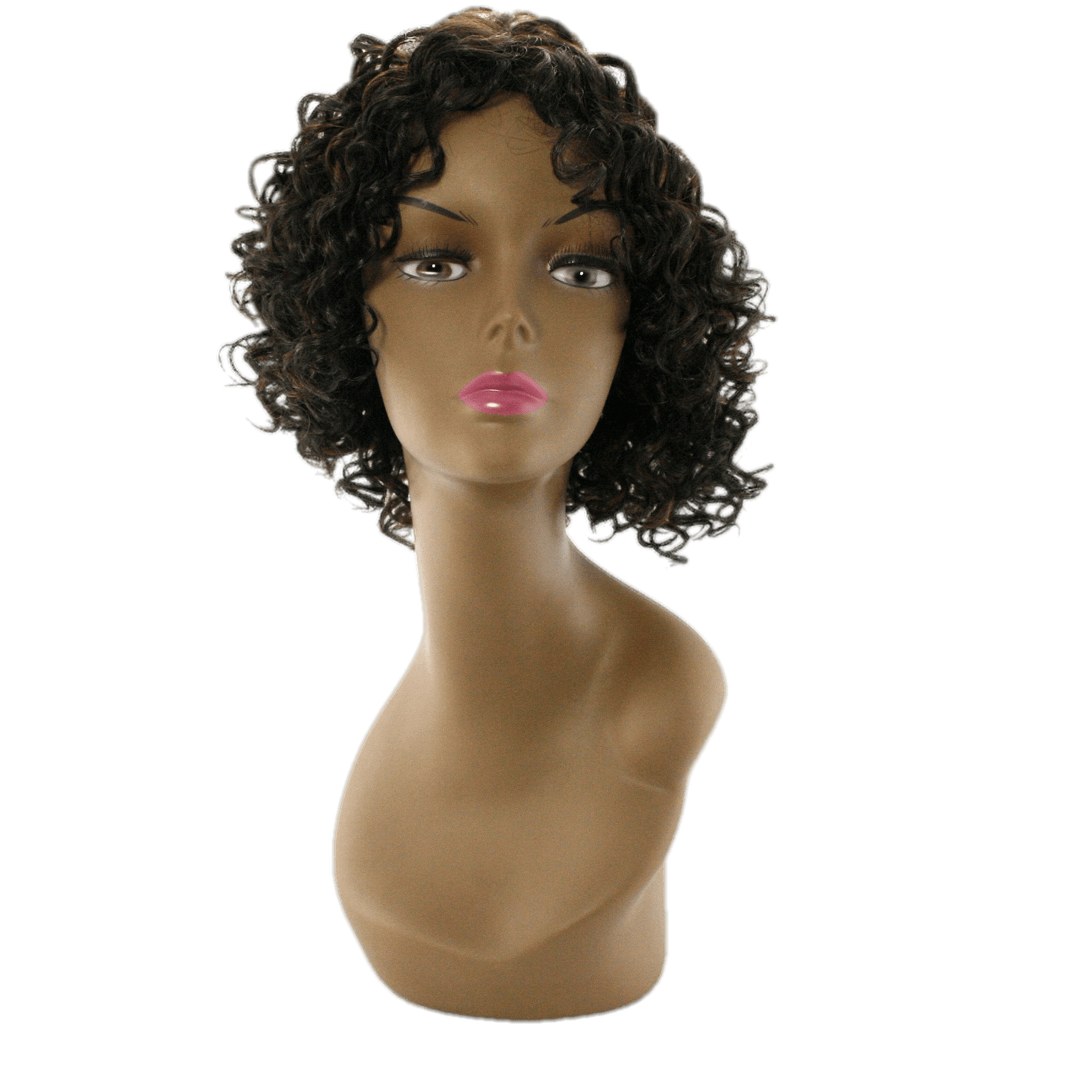 Collection of 100% human hair wigs in various styles and colors from Pallet #144.