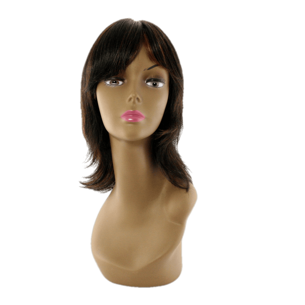 100% Human Hair Wig - Natural Styles with Multi-Tonal Highlights
