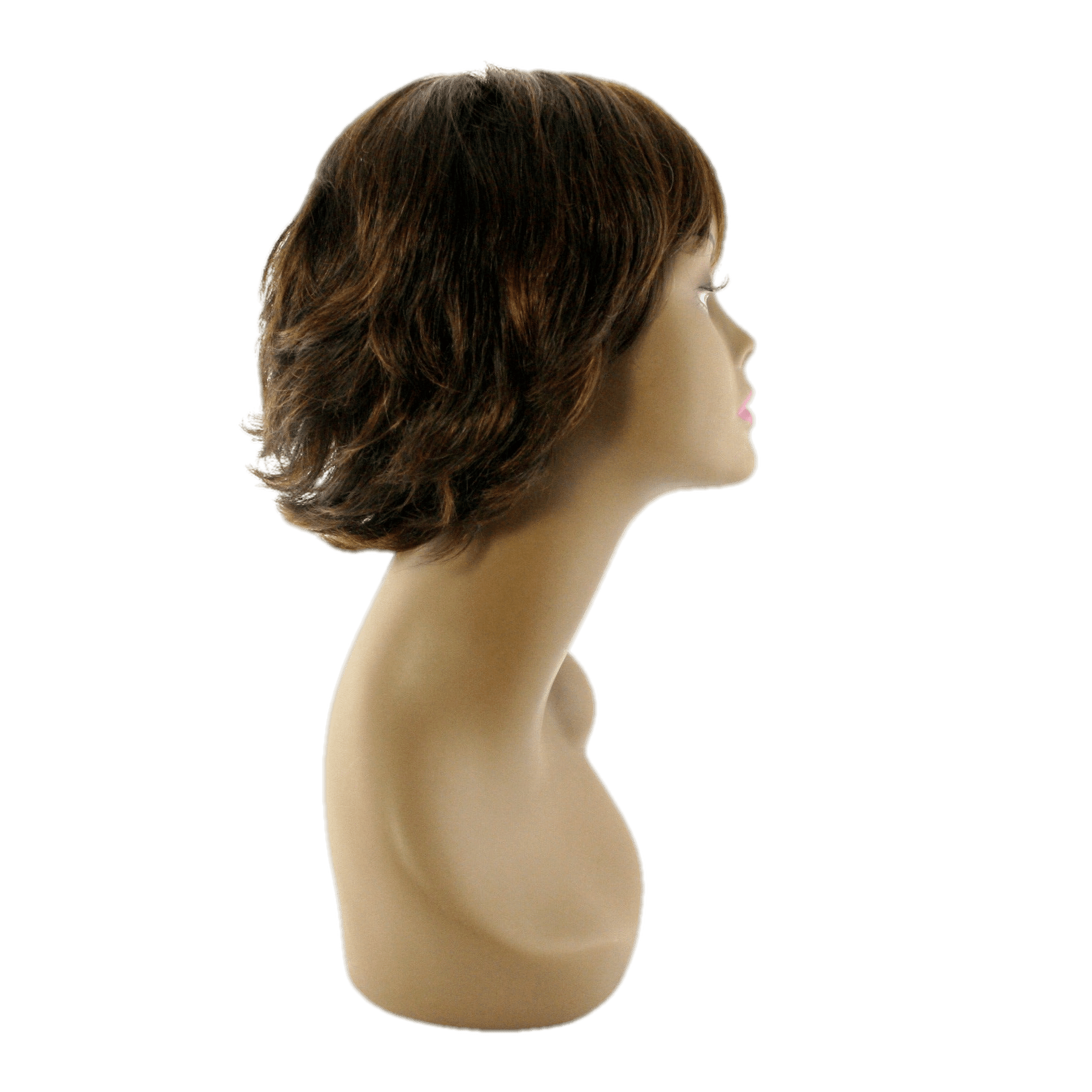 100% Human Hair Wig - Natural Styles with Multi-Tonal Highlights