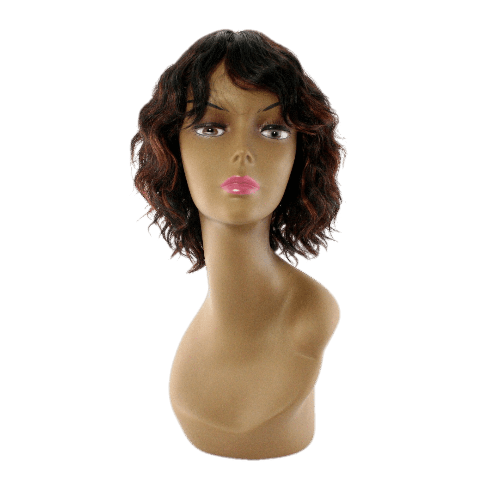 100% Human Hair Wig - Natural Styles with Multi-Tonal Highlights