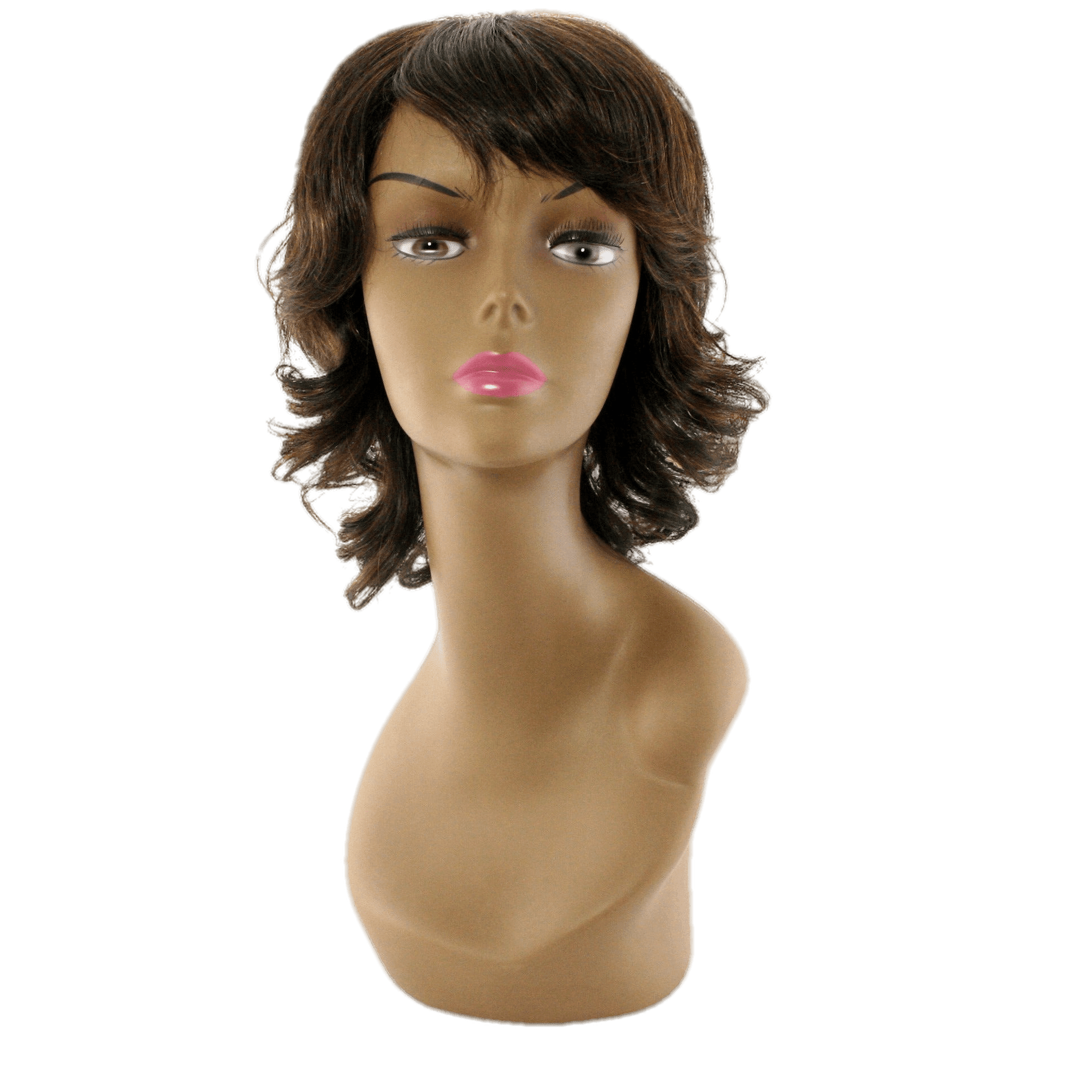 100% Human Hair Wig - Natural Styles with Multi-Tonal Highlights