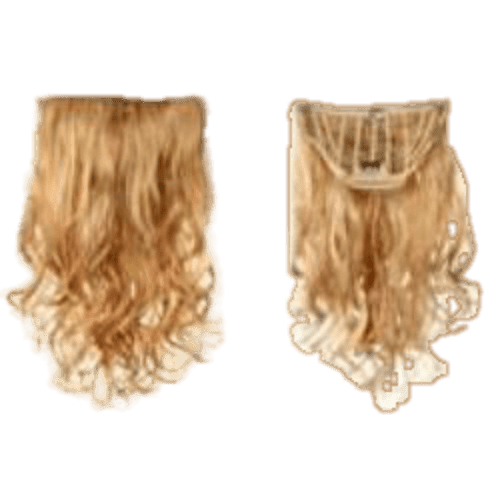 Lot of Hair Extensions - Bright Golden Blonde Clip-In Hair