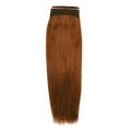 Collection of premium hair extensions in auburn and dark-brown shades from Pallet #178
