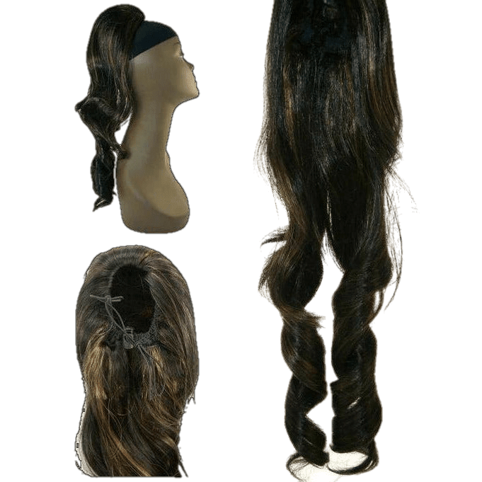 Premium Hair Extension Lot - Dark Brown with Copper Highlights