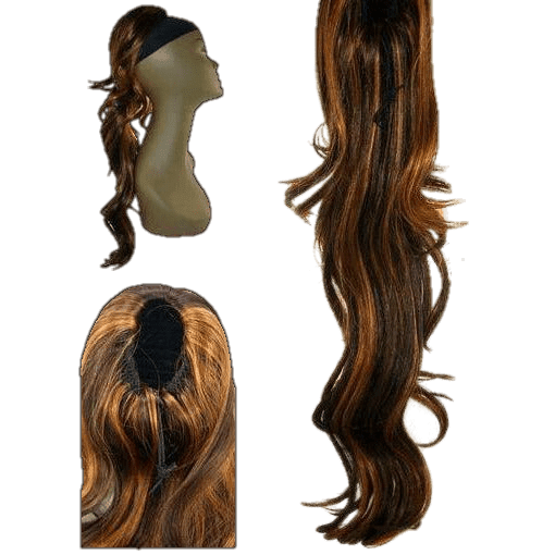 Assorted collection of Kanekalon Classy and Coco string hair extensions in various lengths and shades.