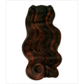 Professional collection of hair extensions in black and auburn styles from Pallet #231.