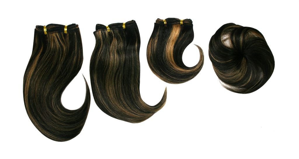 Professional Hair Extension Lot - Black, Brown, Red & Copper Styles