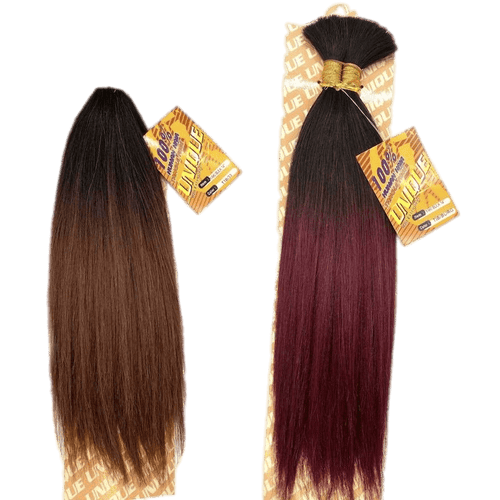 100% Human Hair Bulk Variety Lot - 14-Inch Yaki Bulk Styles