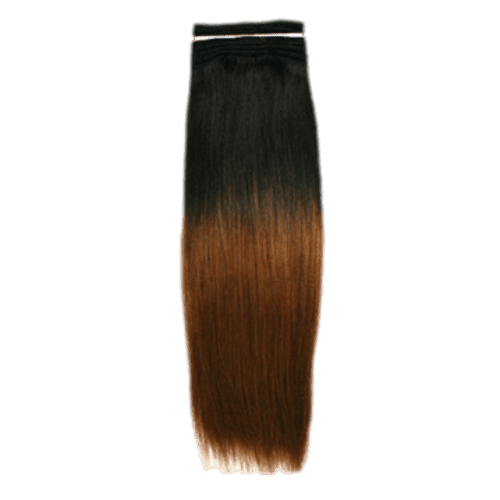 100% Human Hair Extensions Lot: Dark Brown & Auburn Styles