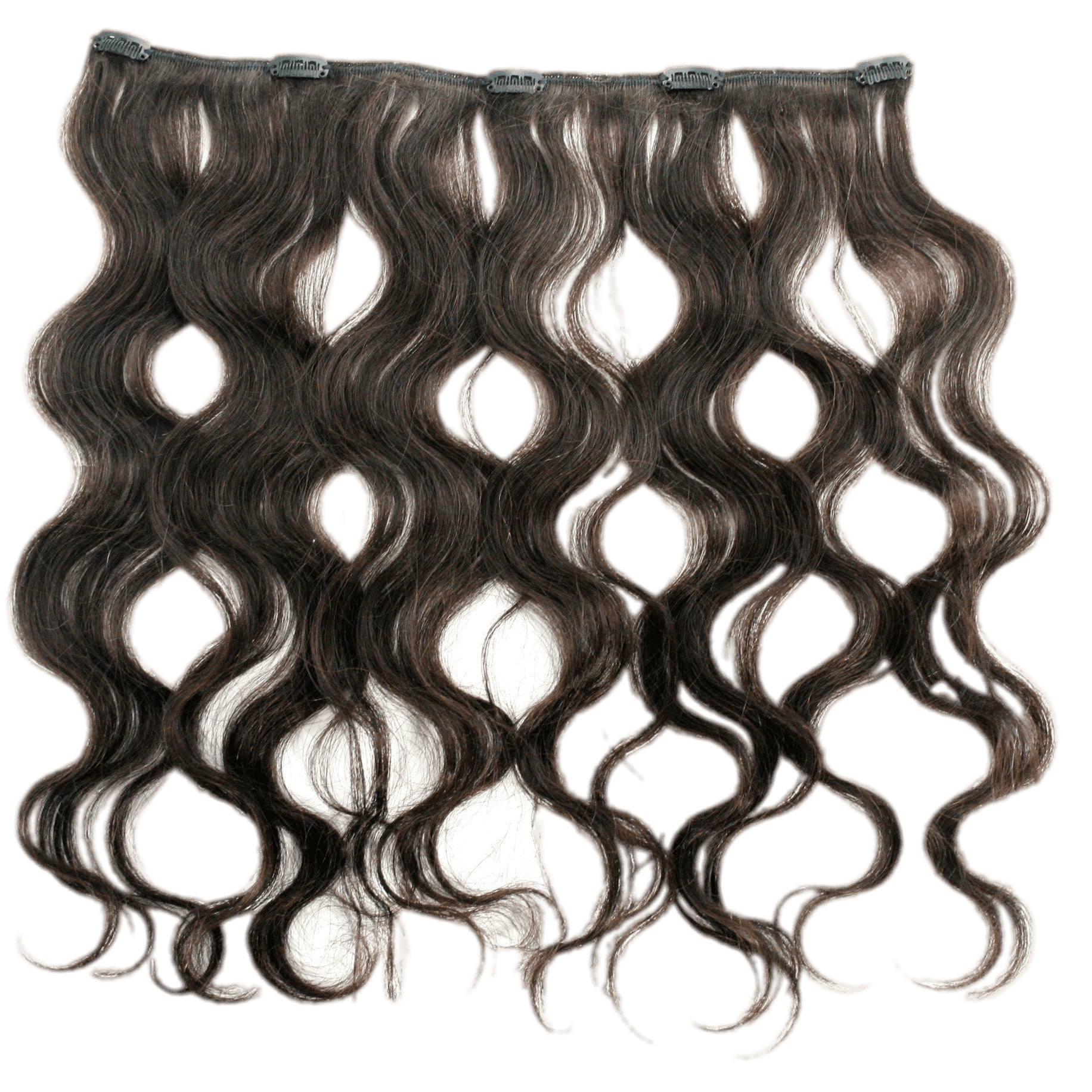 Collection of premium 100% human hair bundles in dark-brown and auburn tones for professional styling.
