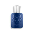 Parfums De Marly Percival Eau de Parfum in a luxury blue glass bottle with silver accents.