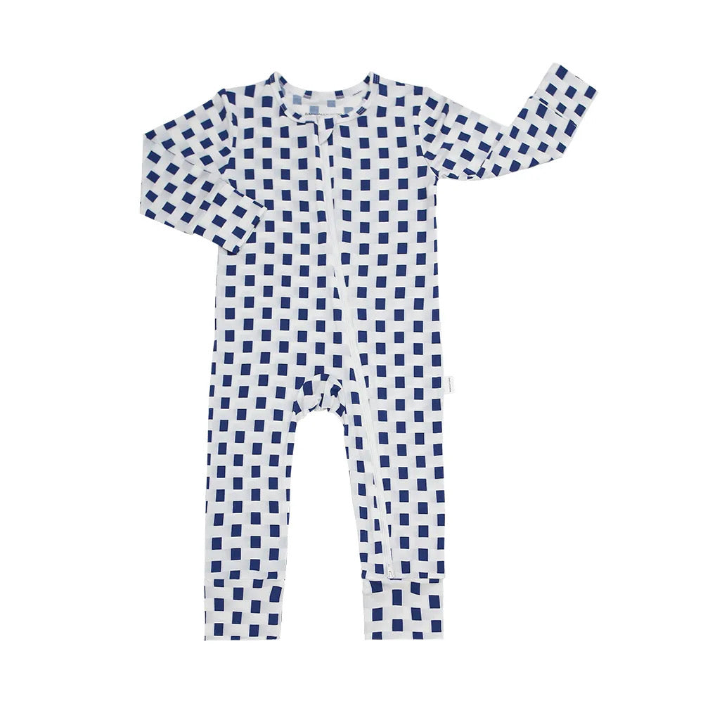 Paris Bistro Zippered Romper