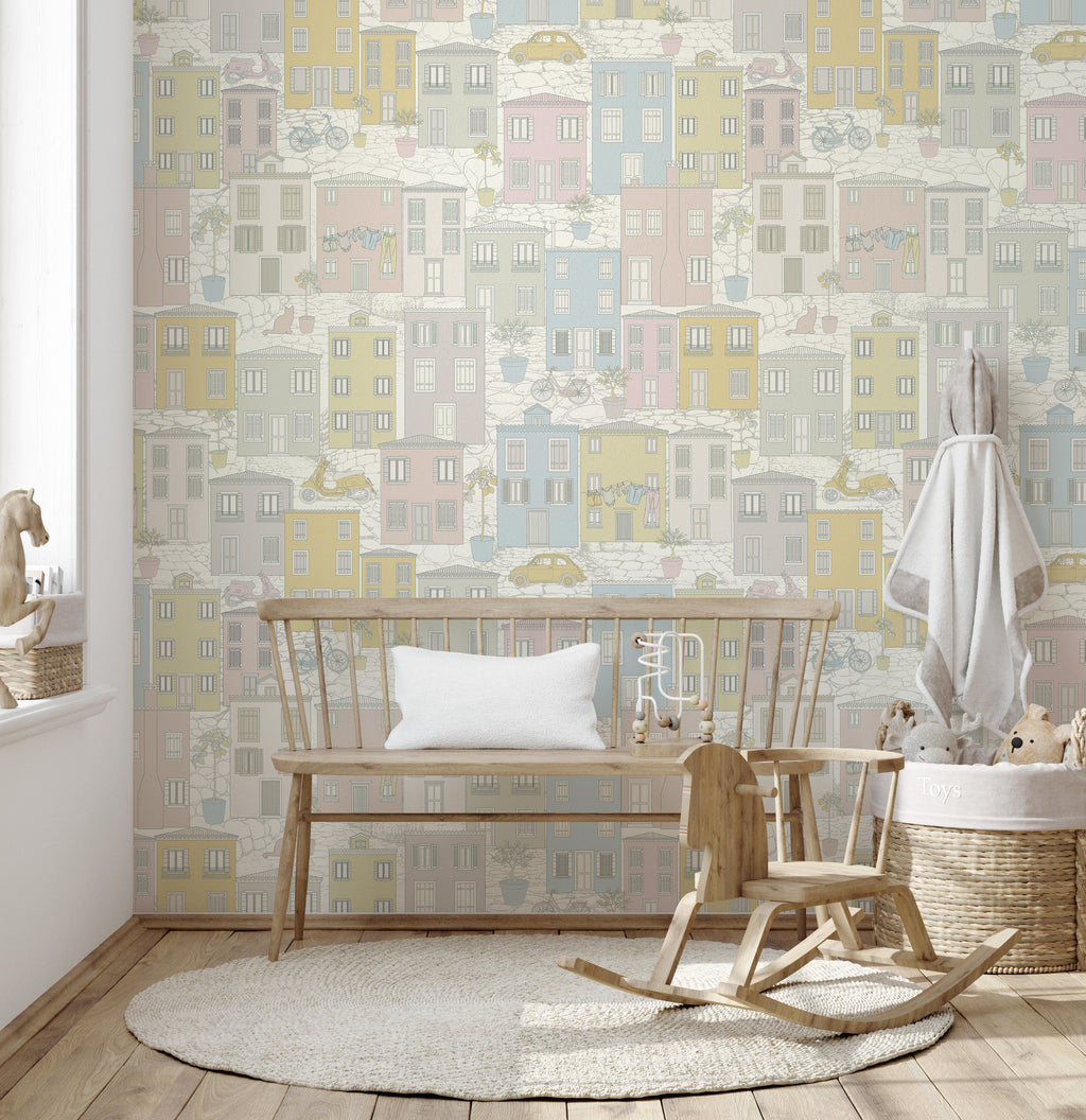 Amalfi Wallpaper by Margaret Clavell