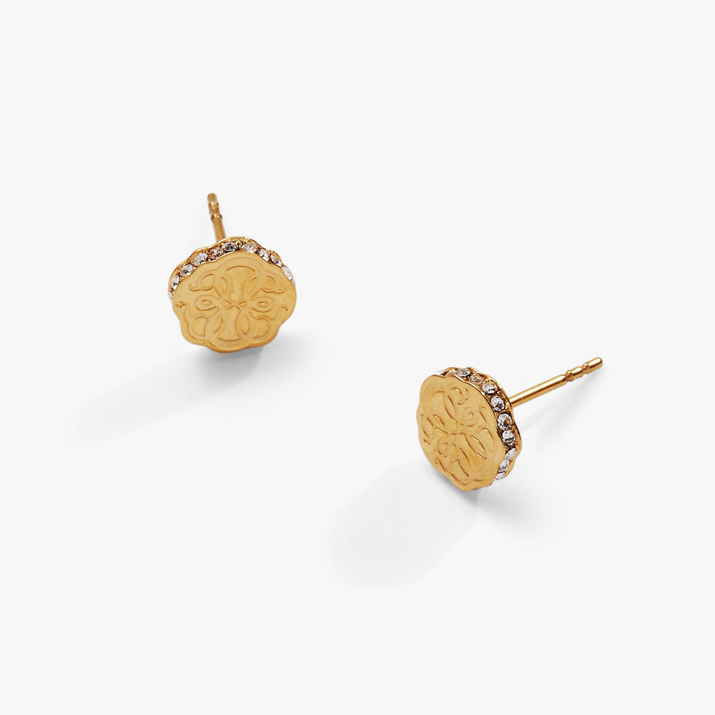 Path of Life Mini Stud Earrings in Durable Stainless Steel