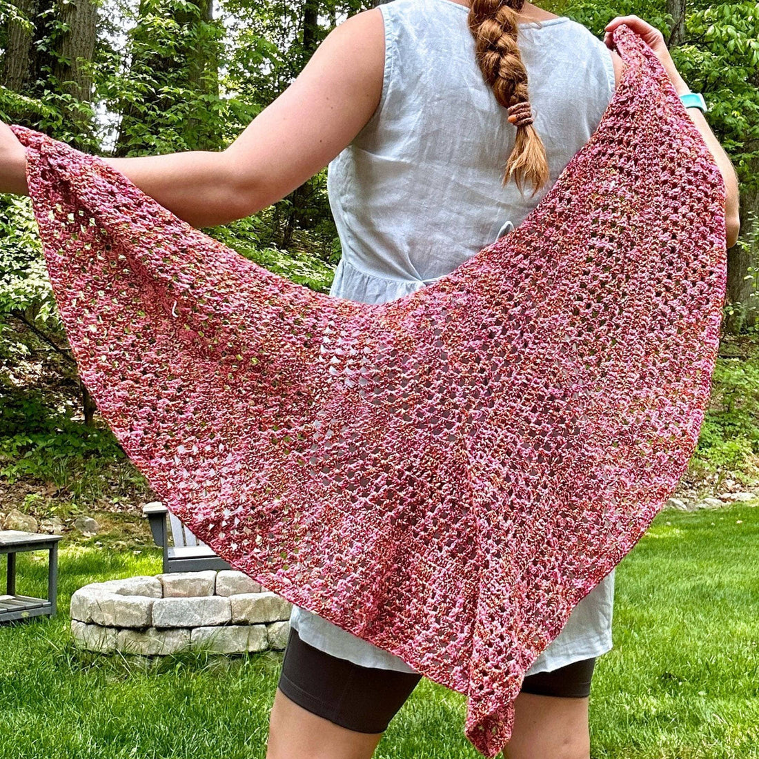 A Walk in the Garden Shawl Crochet Pattern for Beginners