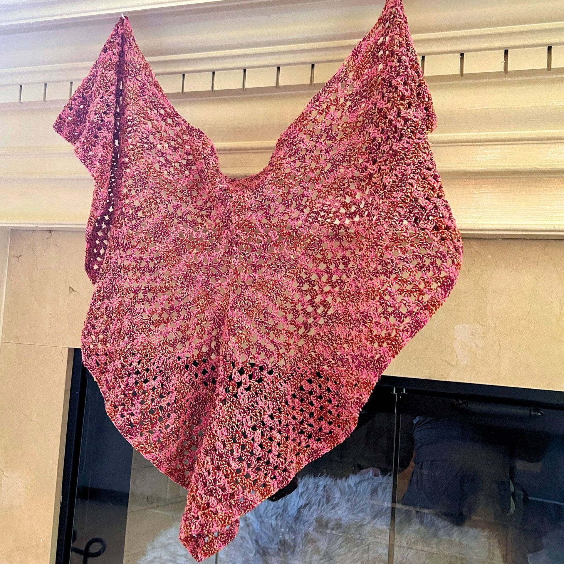 A Walk in the Garden Shawl Crochet Pattern for Beginners