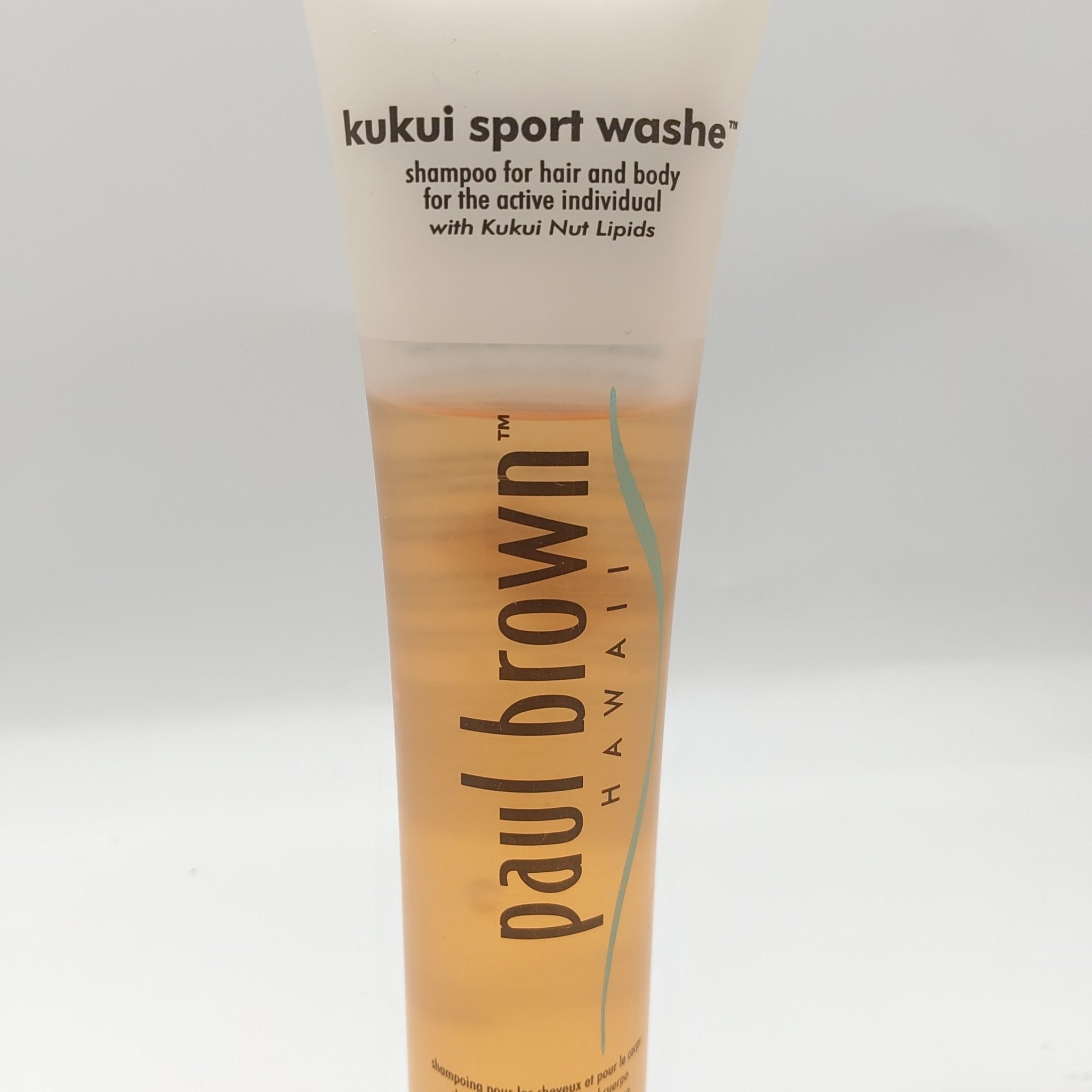 6 oz bottle of Paul Brown Hawaii Kukui Sport Wash for hair and body