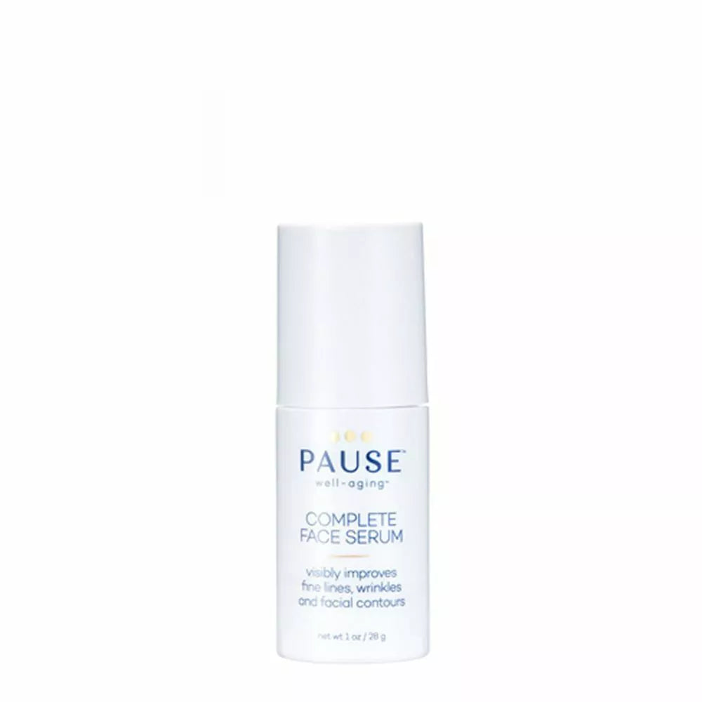 Pause Complete Face Serum 1 oz bottle for menopausal skin firming and collagen renewal