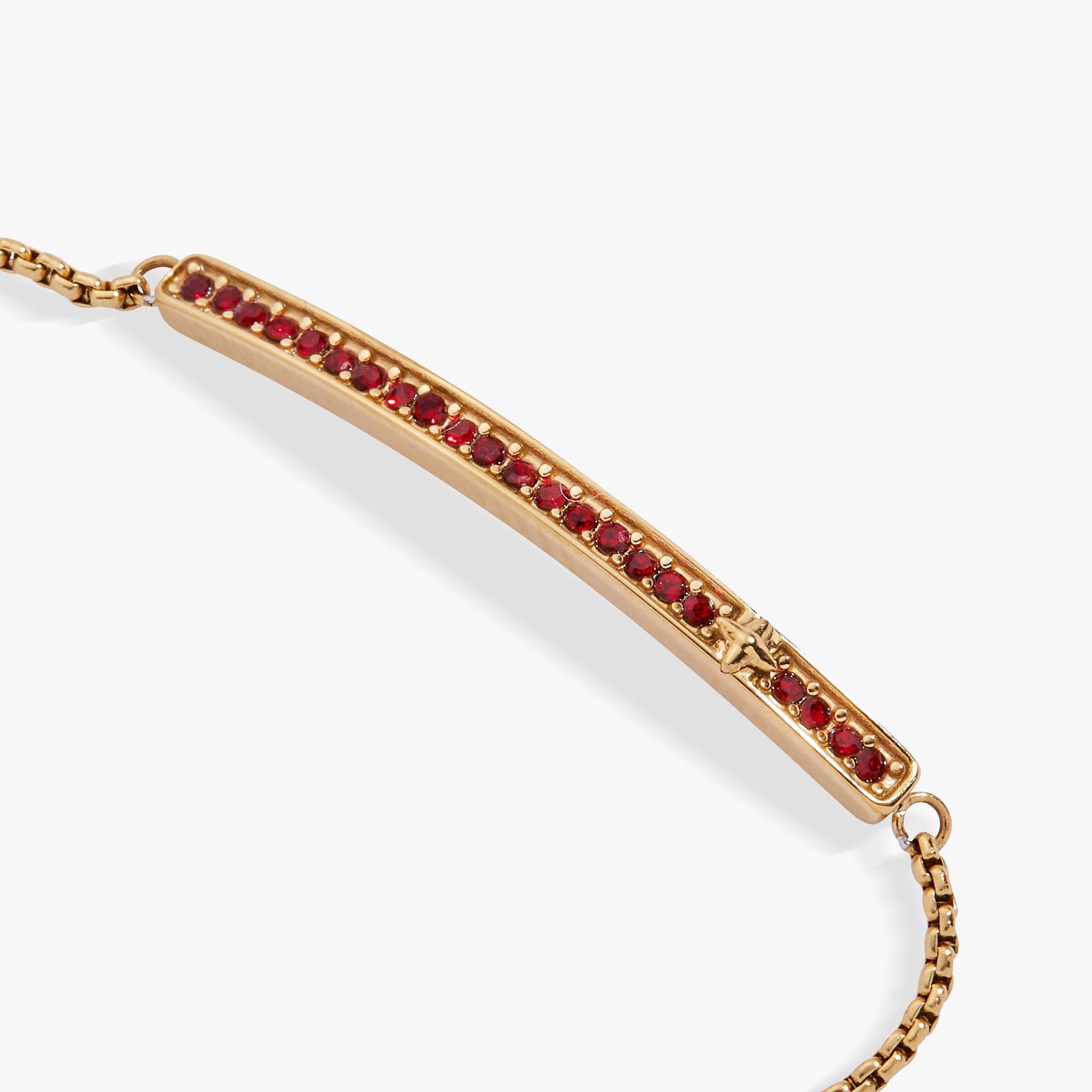 January Birthstone Pave Bolo Bracelet, Modern Minimalist Jewelry