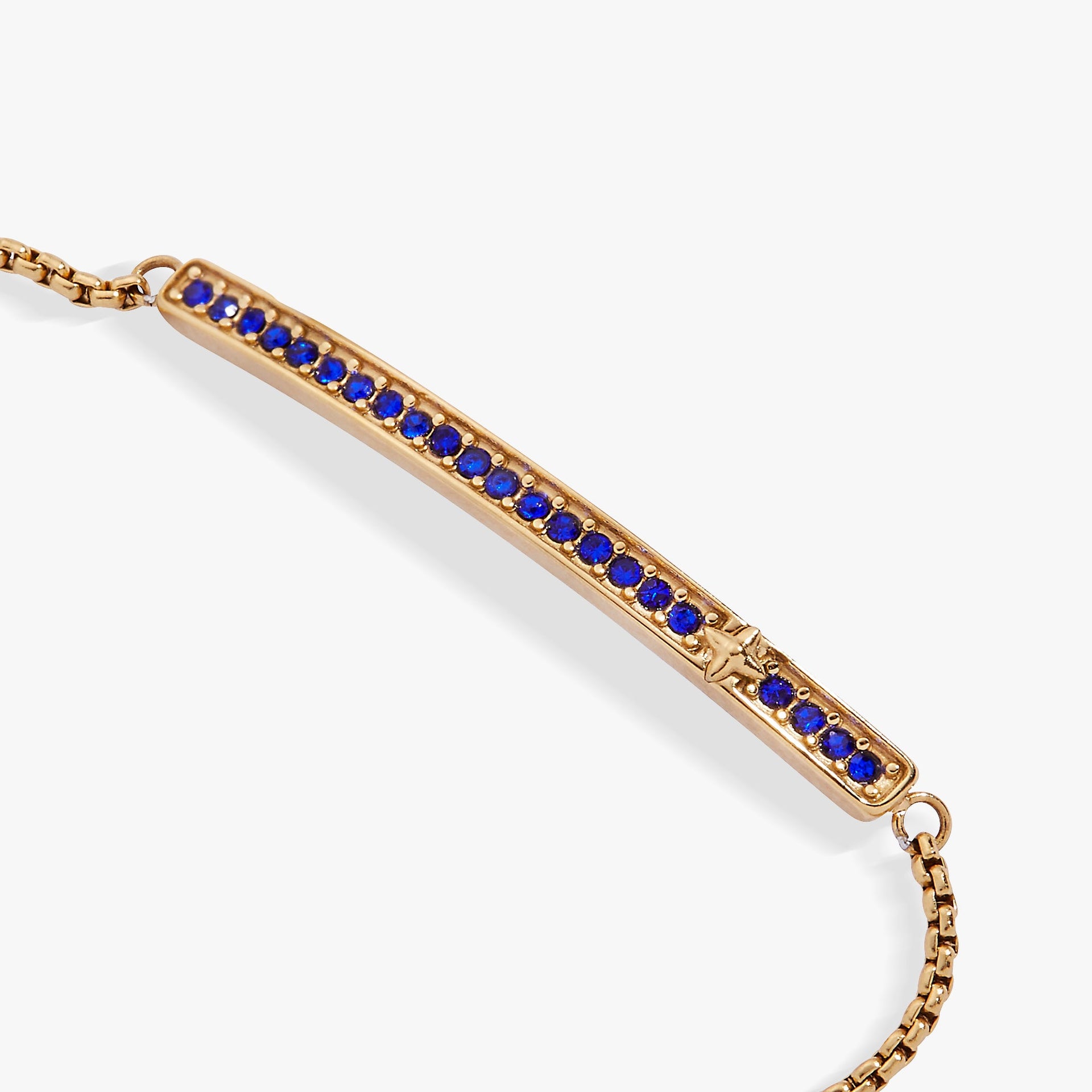 September Birthstone Pave Bolo Bracelet in Gold and Silver Tone