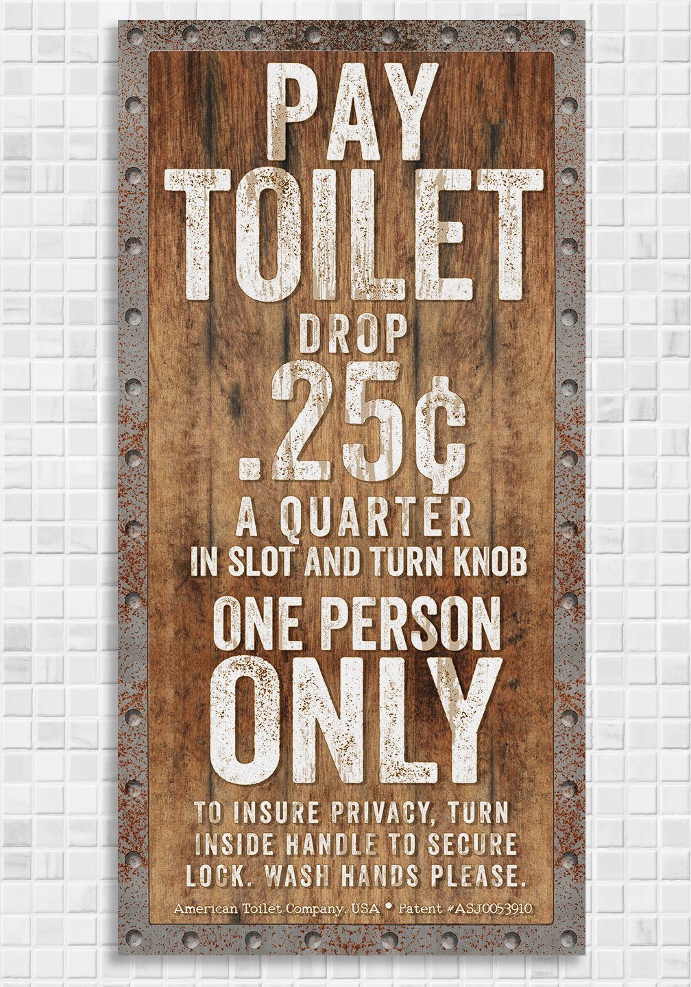 Pay Toilet - Canvas