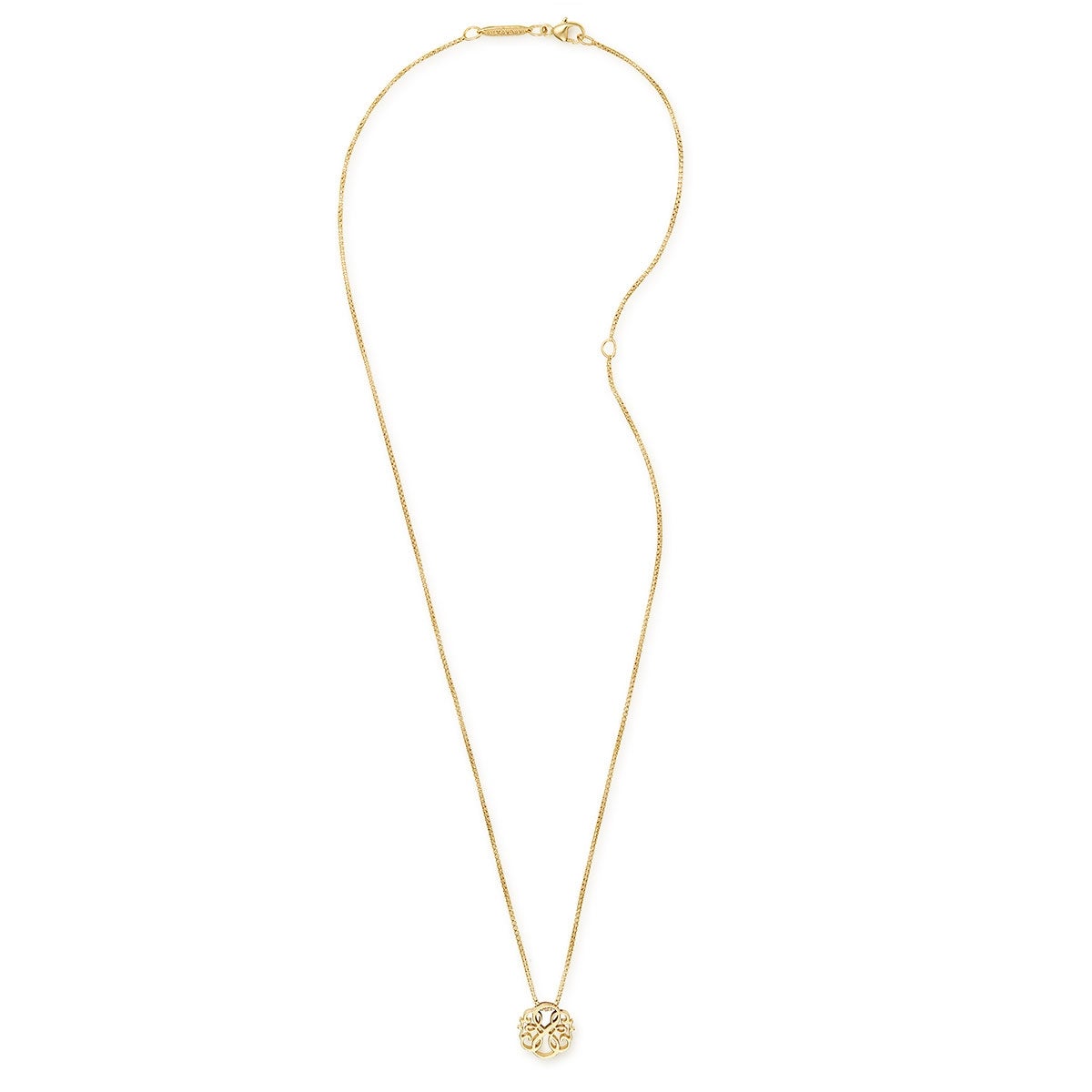 Path of Life® Adjustable Silver Box Chain Necklace Minimalist
