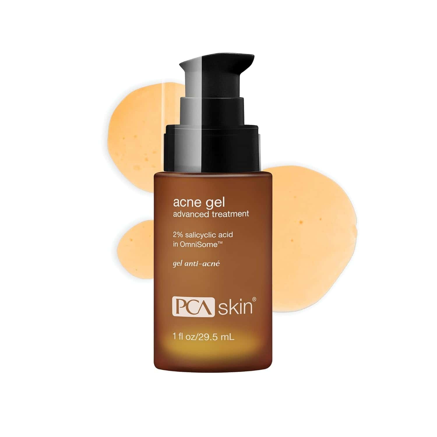 PCA Skin Acne Gel 1 fl oz in brown and black tube