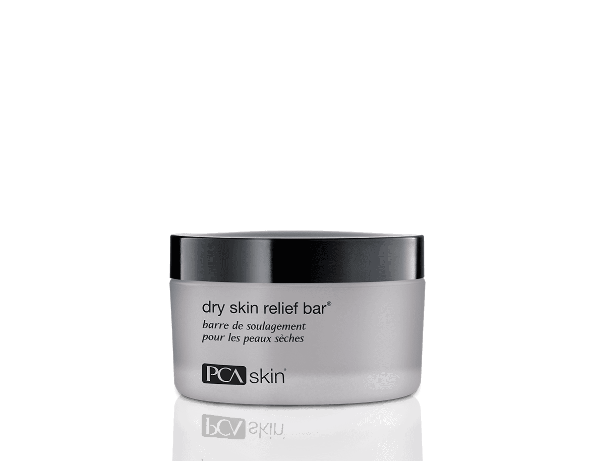 PCA Skin Dry Skin Relief Bar 3.2 OZ for soothing psoriasis and seborrheic dermatitis.