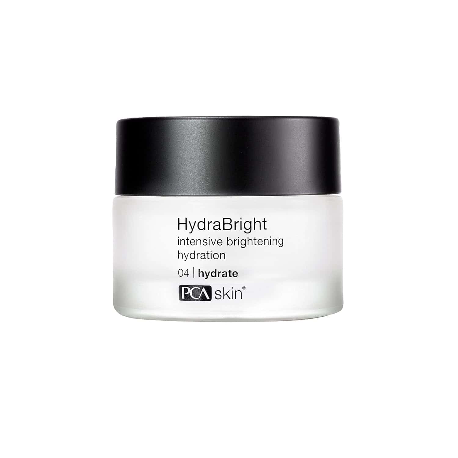 Bottle of PCA Skin HydraBright 1.69 OZ daily moisturizer for skin brightening