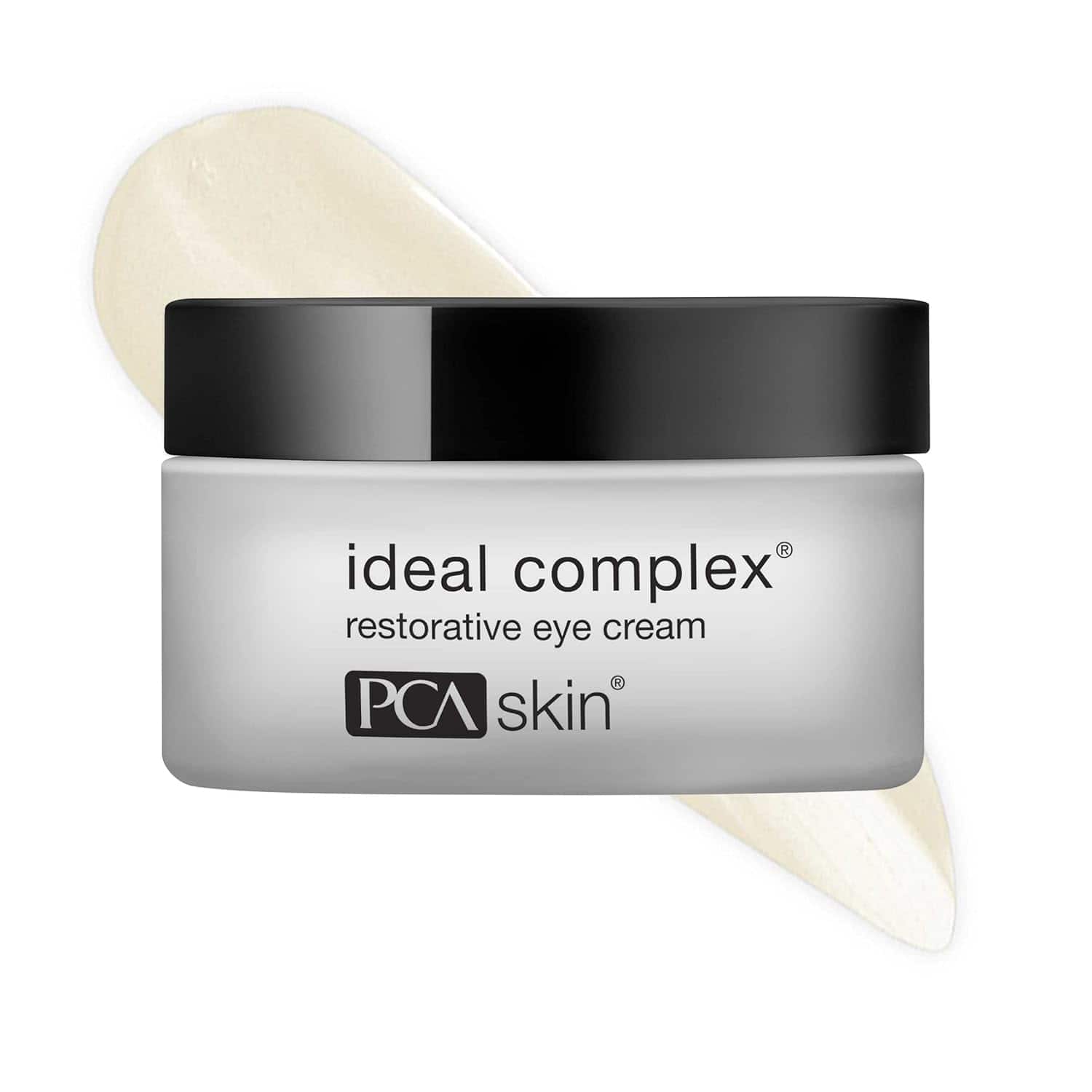 PCA Skin Ideal Complex Restorative Eye Cream in 0.5 oz jar for lifting and brightening