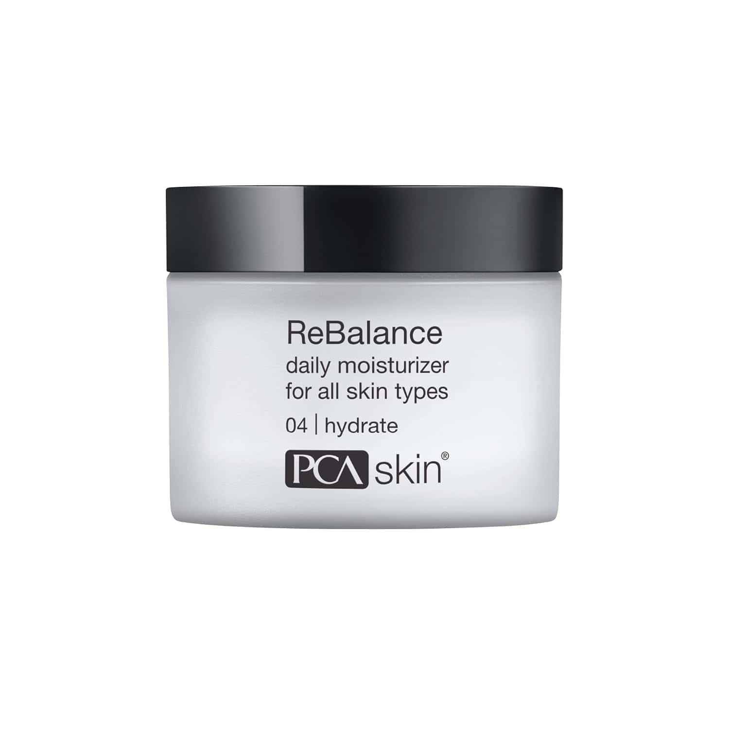Bottle of PCA Skin ReBalance 1.7 OZ lightweight moisturizer for sensitive skin