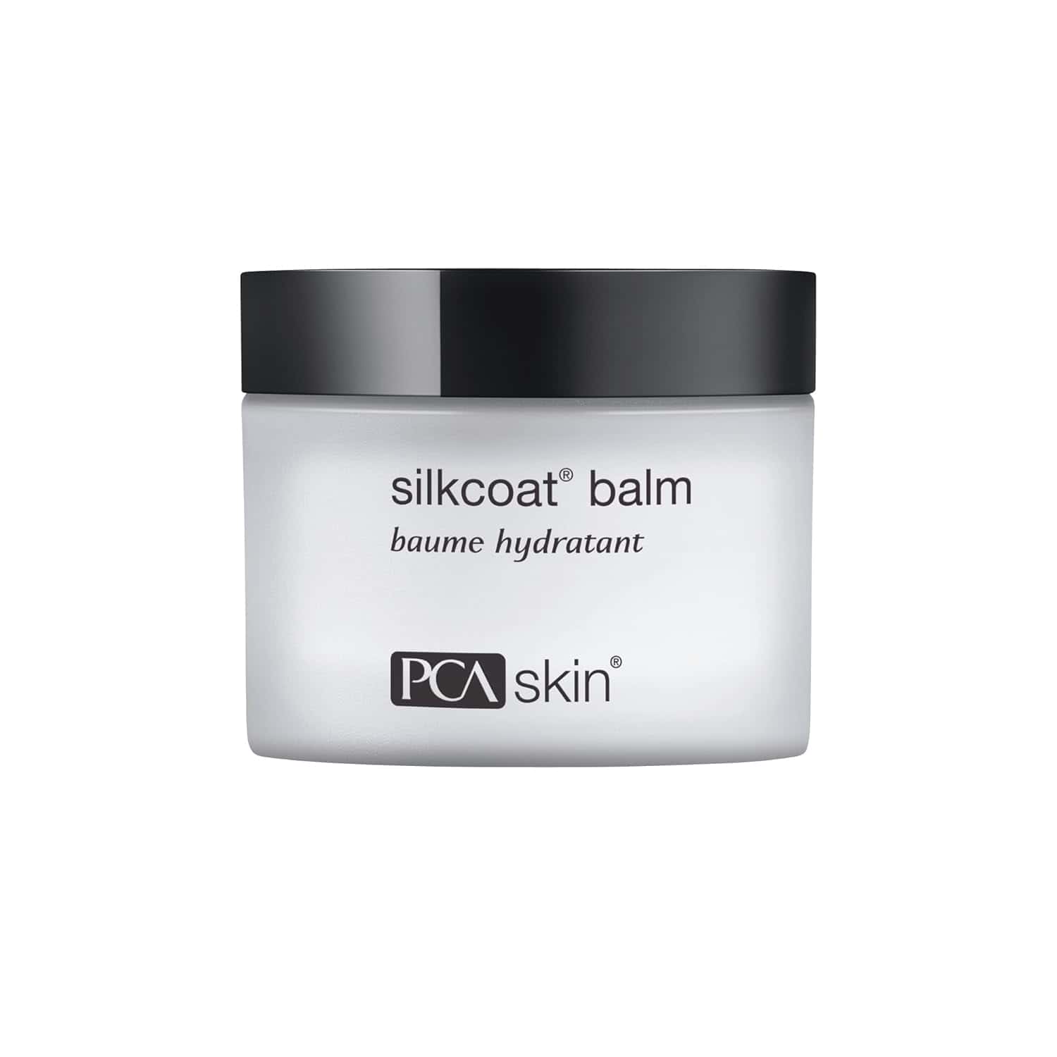 PCA Skin Silkcoat Balm 1.7 oz jar in professional clinical white and black packaging