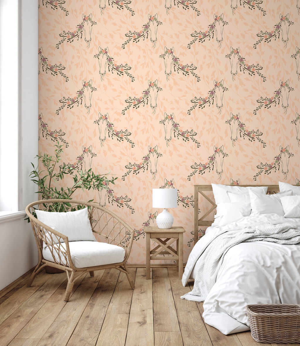 Trixie Removable Peel and Stick Wallpaper by Hearten Design