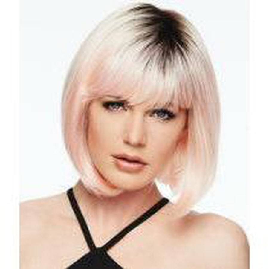 Peachy Keen Fantasy Wig Pastel Pink with Dark Root Smudge