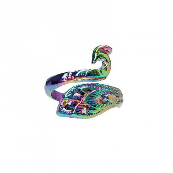 Peacock Yarn Tension Ring for Knitting and Crochet Crafting