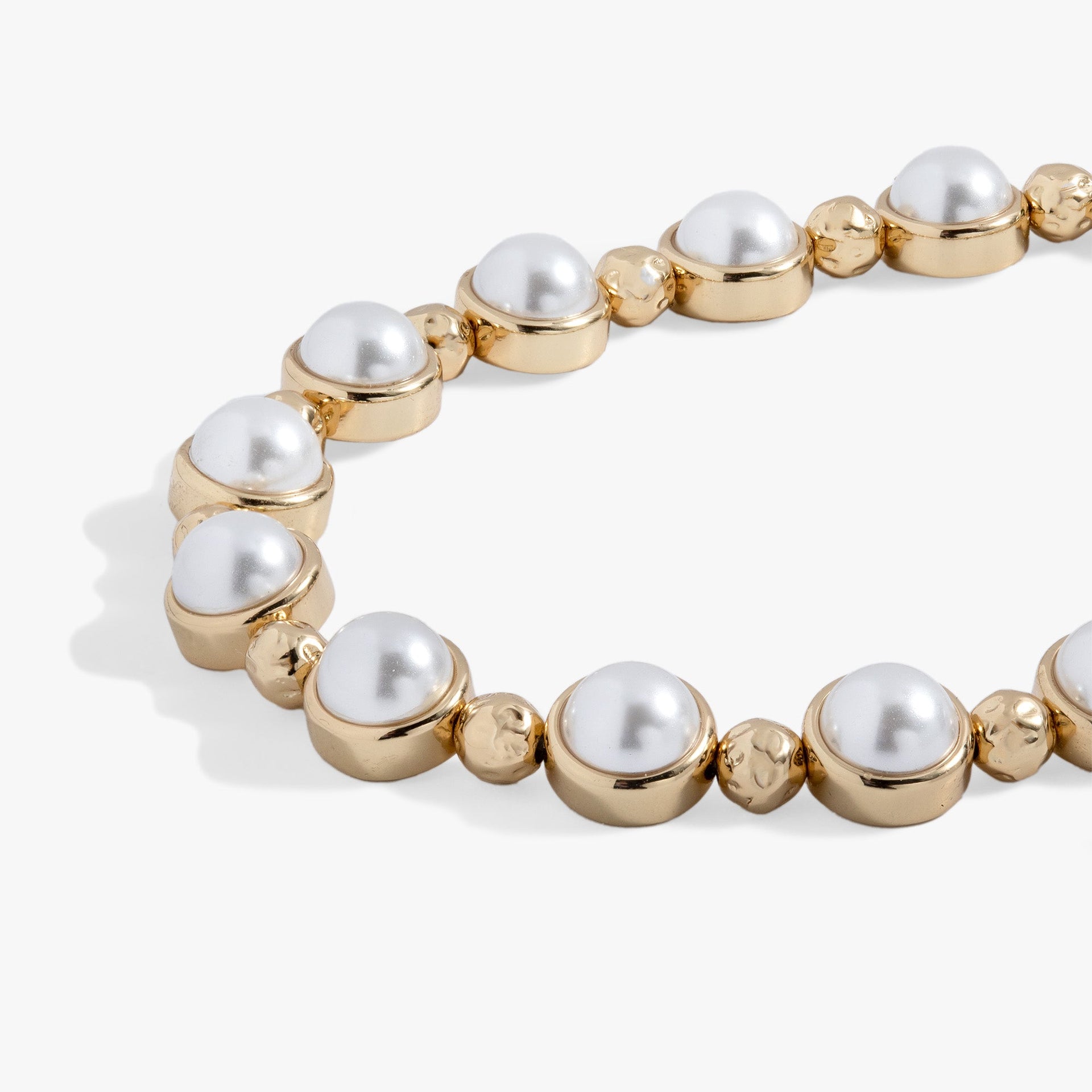 Pearl Bolo Beaded Bracelet with Adjustable Slider Closure