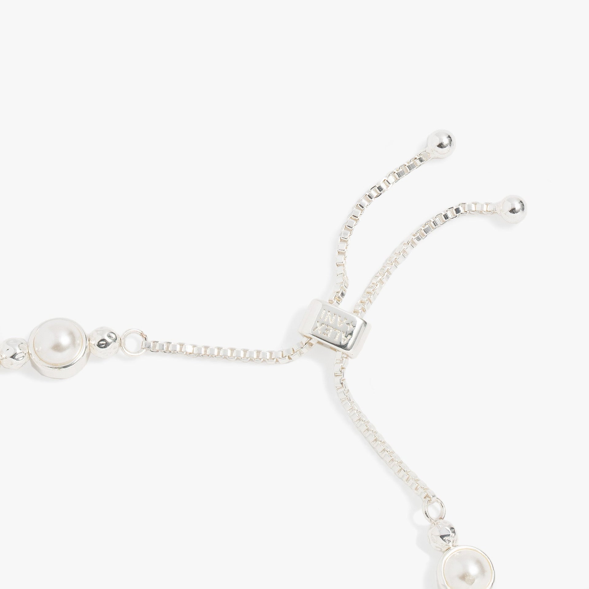 Pearl Bolo Beaded Bracelet with Adjustable Slider Closure