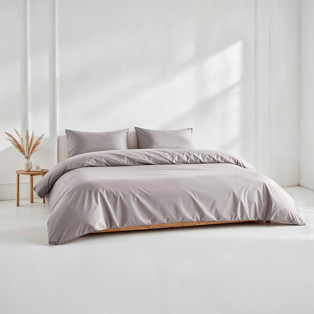 Australian Cotton Sateen Duvet Cover in Stripe and Solid - Image 38